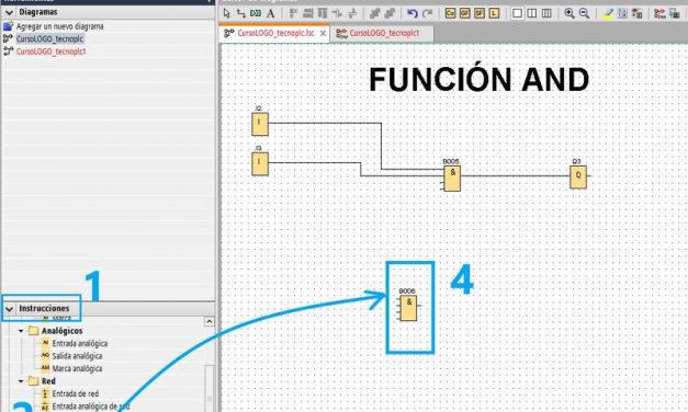 Función AND LOGO Siemens cómo se usa y ejemplos paso a paso