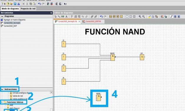 Función NAND LOGO Siemens cómo funciona y ejemplos paso a paso